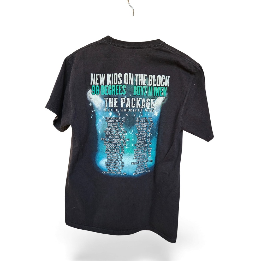 New Kids on the Block 98 Degrees Boyz II Men The Package Tour T Shirt - Picture 2 of 2